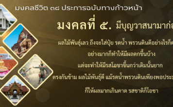 มงคลที่ 5 : มีบุญวาสนามาก่อน