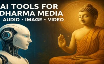 คลัง 100 AI ปี 2568 สำหรับสื่อธรรมะ — เสียง ภาพ วิดีโอ ใช้งานจริง