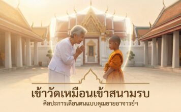 เข้าวัดเหมือนเข้าสนามรบ? เปิดศิลปะการเตือนตนและรับมือข่าวลบ ฉบับคุณยายอาจารย์ฯ