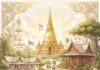 มงคลที่ 1 : ไม่คบคนพาล ภาพศิลปะไทยมงคลชีวิต 38 ประการ บ้าน วัด โรงเรียน