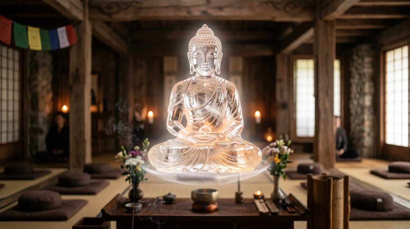 องค์พระแก้วใสสว่างไสว ณ ศูนย์กลางกาย ท่ามกลางบรรยากาศความสงบเงียบ